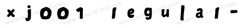 xj001 regular字体转换